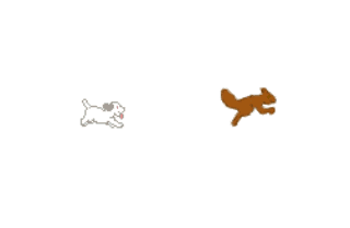 "Dog Chases Squirrel (animated)", by Akira
