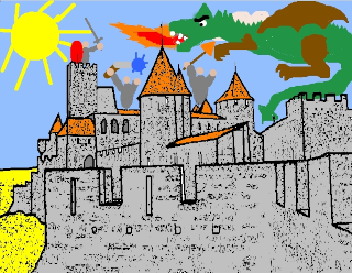 "Dragon Over the Castle", by Arseniy
