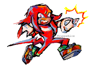 "Knuckles from Sonic the Hedgehog", by Cuppshine