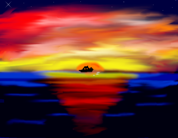 Tux Paint drawing: 'Spellbound'