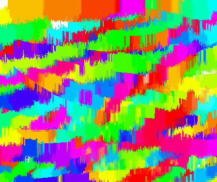 Tux Paint drawing: 'Untitled Drippy Rainbow'