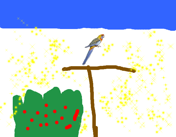 Tux Paint drawing: 'Perroquet'