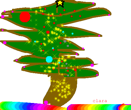 Tux Paint drawing: 'Christmas Tree'