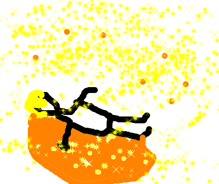Tux Paint drawing: 'Napping'
