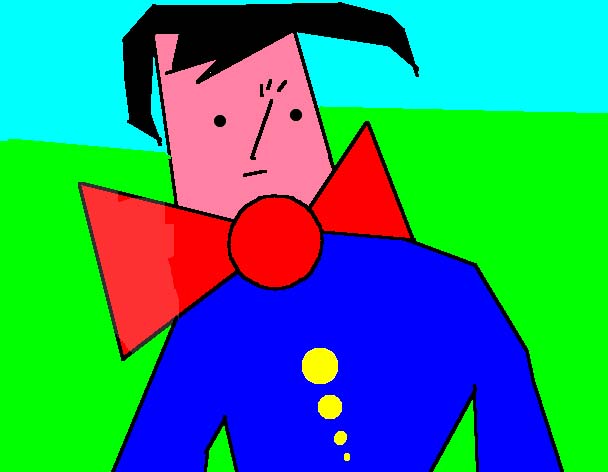 Tux Paint drawing: 'Bow tie'