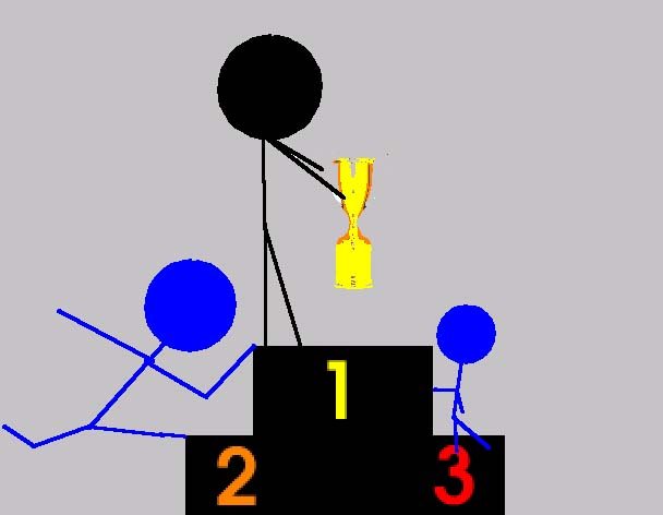 Tux Paint drawing: 'First place'