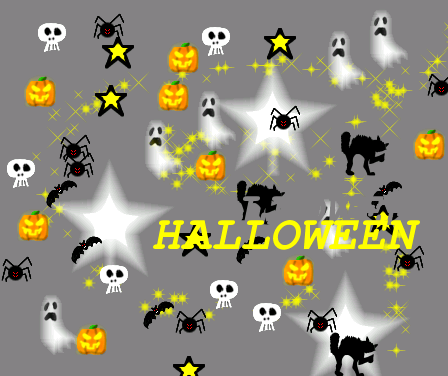 Tux Paint drawing: 'Halloween'