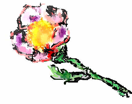 Tux Paint drawing: 'Flower'