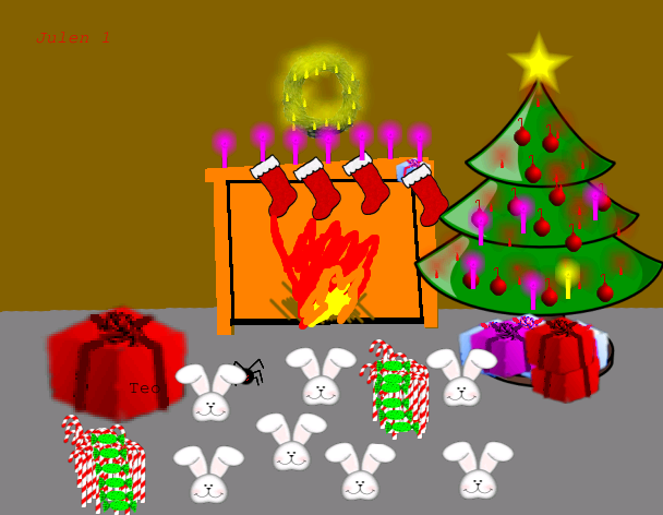 Tux Paint drawing: 'Christmas 1'