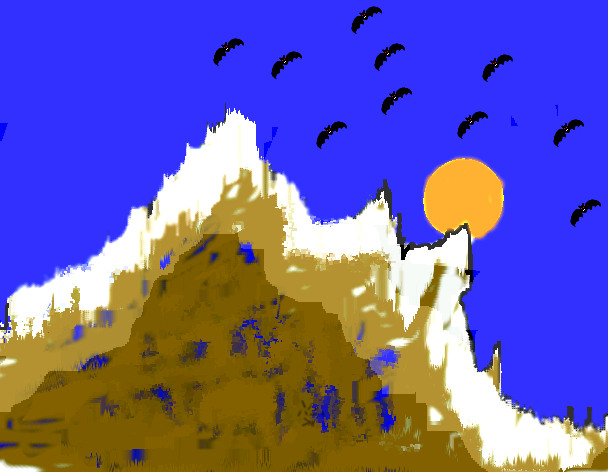 Tux Paint drawing: 'Everest'